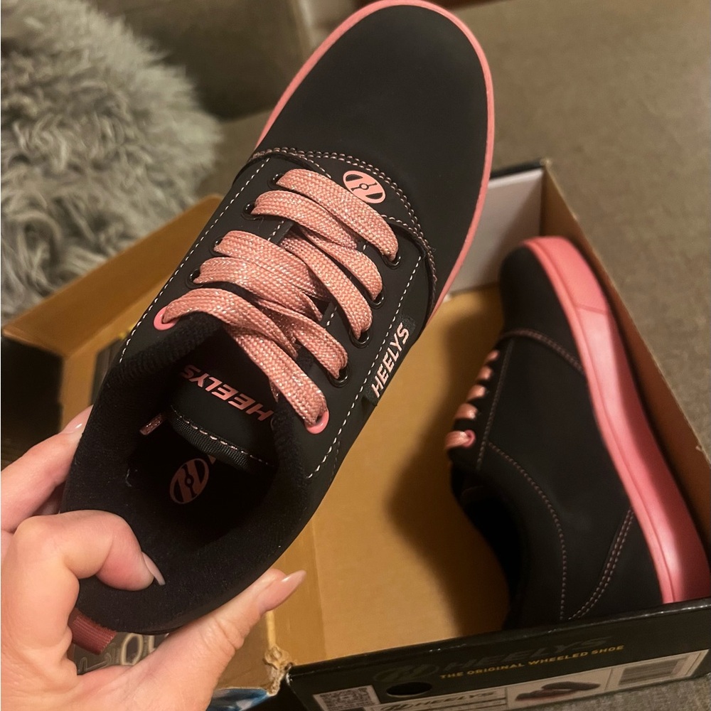 Heelys Kids Black and Pink Sneakers - Picture 5 of 7